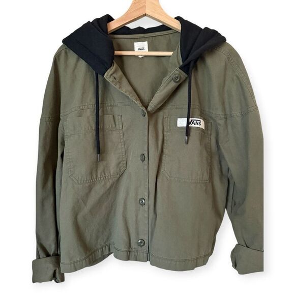 Vans Hooded Canvas Utility Jacket Bomber XL - Picture 3 of 11